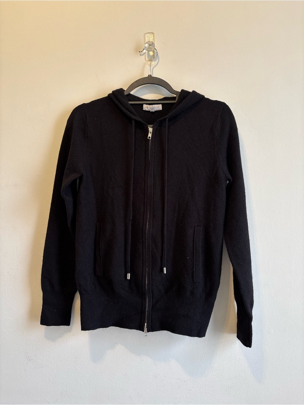 Anatomie Black Hooded Zip Sweater